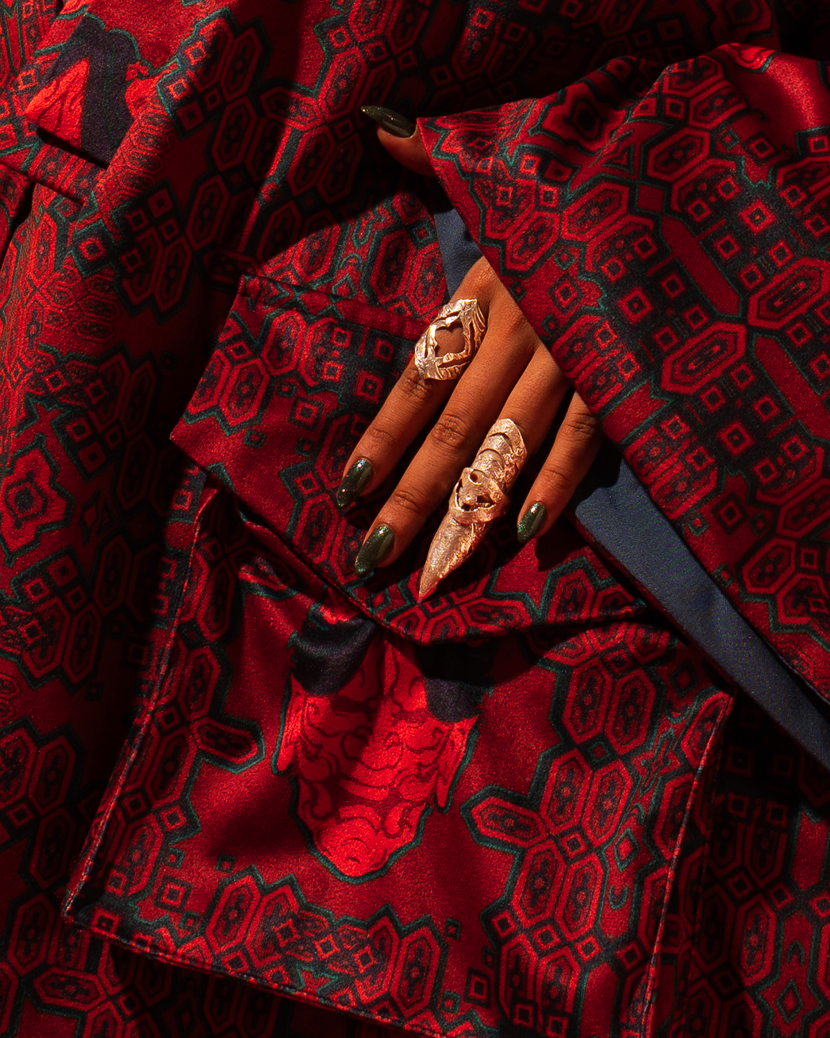 Oni Temple Velvet Jacket