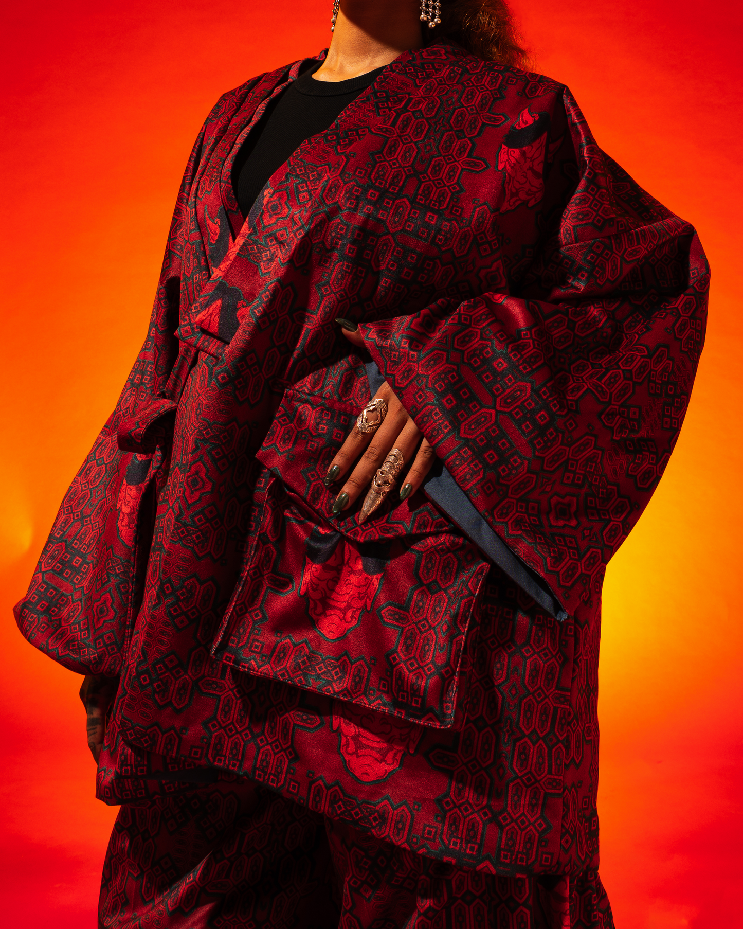 Oni Temple Velvet Jacket